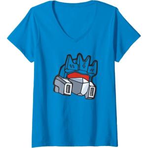 imageTransformers Soundwave Big Face VNeck TShirtSapphire Blue