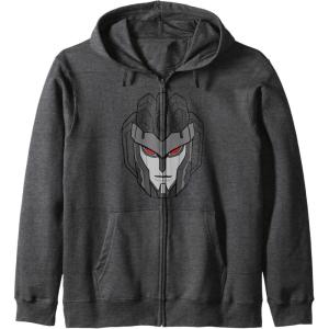 imageTransformers Starscream Big Face Zip HoodieDark Heather Grey
