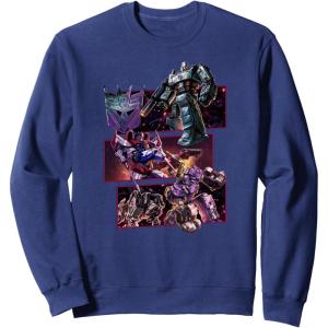 imageTransformers War For Cybertron Decepticon Panels SweatshirtNavy Blue