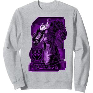 imageTransformers War For Cybertron Megatron Portrait SweatshirtHeather Grey
