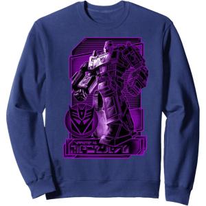 imageTransformers War For Cybertron Megatron Portrait SweatshirtNavy Blue