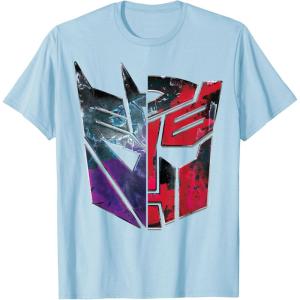 imageTransformers War for Cybertron Decepticon Autobot Split TShirtBaby Blue