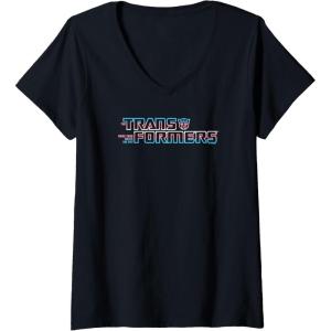 imageWomens Transformers Pride Logo V2 VNeck TShirtBlack