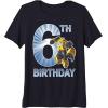 imageTransformers Bumblebee 6th Birthday Vintage Premium Triblend TShirtNavy Blue