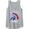imageTransformers Fathers Day Optimus Prime Heroic Dad Vintage Tank TopHeather Grey
