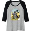 imageTransformers Grimlock Skating Portrait Raglan Baseball TeeBlackAthletic Heather