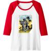 imageTransformers Grimlock Skating Portrait Raglan Baseball TeeRedWhite