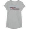 imageTransformers Red Gradient Classic Vintage Logo TShirtHeather Grey