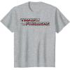 imageTransformers Red Gradient Classic Vintage Logo TShirtHeather Grey