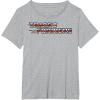 imageTransformers Red Gradient Classic Vintage Logo TShirtHeather Grey
