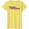 imageTransformers Red Gradient Classic Vintage Logo TShirtLemon Yellow
