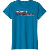 imageTransformers Red Gradient Classic Vintage Logo TShirtSapphire Blue