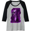 imageTransformers War For Cybertron Megatron Portrait Raglan Baseball TeeBlackAthletic Heather
