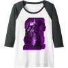 imageTransformers War For Cybertron Megatron Portrait Raglan Baseball TeeDark Heather GreyWhite