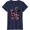 imageTransformers War for Cybertron Decepticon Panels TShirt SmallNavy Blue