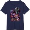 imageTransformers War for Cybertron Decepticon Panels TShirt SmallNavy Blue