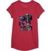 imageTransformers War for Cybertron Decepticon Panels TShirt SmallRed Heather