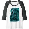 imageTransformers War for Cybertron Optimus Prime Portrait Raglan Baseball TeeDark Heather GreyWhite
