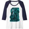 imageTransformers War for Cybertron Optimus Prime Portrait Raglan Baseball TeeNavy BlueWhite