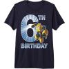 imageTransformers Bumblebee 6th Birthday Vintage Premium Triblend TShirtNavy Blue