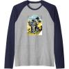 imageTransformers Grimlock Skating Portrait Raglan Baseball TeeNavy BlueAthletic Heather
