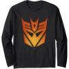 imageTransformers Halloween Decepticon Glow Carving Long Sleeve TShirtBlack