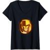 imageTransformers Halloween Megatron Pumpkin VNeck TShirtBlack