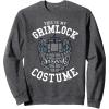 imageTransformers Halloween This Is My Grimlock Costume SweatshirtDark Heather Grey