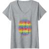 imageTransformers Pride Rainbow Transformer Graphic Egg VNeck TShirtHeather Grey
