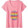imageTransformers Pride Rainbow Transformer Graphic Egg VNeck TShirtPink
