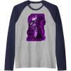 imageTransformers War For Cybertron Megatron Portrait Raglan Baseball TeeNavy BlueAthletic Heather