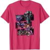 imageTransformers War for Cybertron Decepticon Panels TShirt SmallRed Heather
