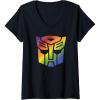 imageWomens Transformers Autobots Pride Logo VNeck TShirtBlack