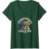 imageWomens Transformers Graduation Class Of 2025 Roll Out VNeck TShirtDark Green