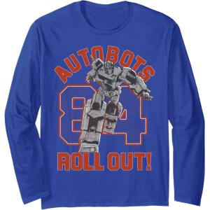 imageTransformers Autobots Roll Out 84 Vintage Collegiate Long Sleeve TShirtRoyal Blue