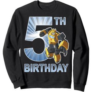 imageTransformers Bumblebee 5th Birthday Vintage SweatshirtBlack