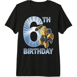 imageTransformers Bumblebee 6th Birthday Vintage Premium Triblend TShirtBlack