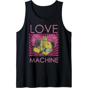 imageTransformers Bumblebee Valentines Day Love Machine Tank TopBlack