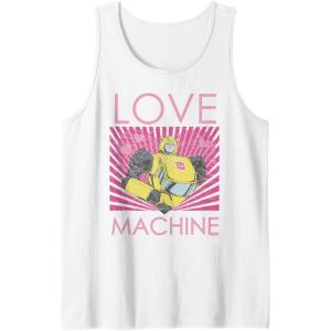 imageTransformers Bumblebee Valentines Day Love Machine Tank TopWhite