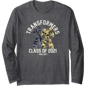 imageTransformers Graduation Class Of 2021 Roll Out Long Sleeve TShirtDark Heather Grey