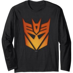 imageTransformers Halloween Decepticon Glow Carving Long Sleeve TShirtBlack