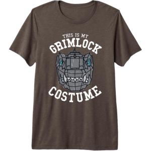 imageTransformers Halloween This Is My Grimlock Costume Premium Triblend TShirtBrown