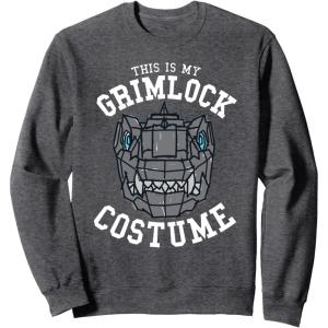 imageTransformers Halloween This Is My Grimlock Costume SweatshirtDark Heather Grey