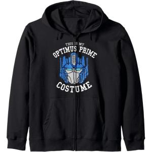 imageTransformers Halloween This Is My Optimus Prime Costume Zip HoodieBlack