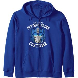 imageTransformers Halloween This Is My Optimus Prime Costume Zip HoodieRoyal Blue