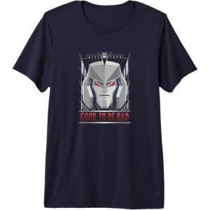 imageTransformers Megatron Good To Be Bad Premium Triblend TShirtNavy Blue