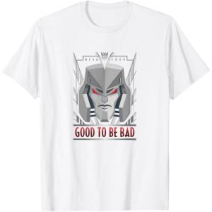 imageTransformers Megatron Good To Be Bad TShirtWhite
