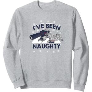 imageTransformers Megatron Ive Been Naughty Portrait SweatshirtHeather Grey