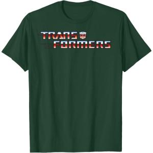 imageTransformers Red Gradient Classic Vintage Logo TShirtDark Green