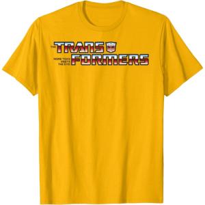 imageTransformers Red Gradient Classic Vintage Logo TShirtGolden Yellow
